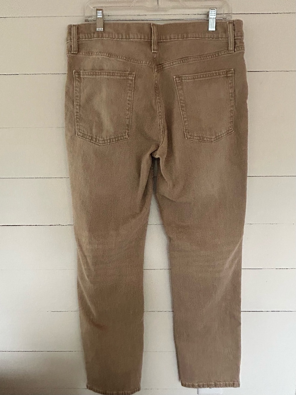 Goodfellow & Co Tan Slim Straight Jeans, 34W x 30L Beautifully Distressed Finish - Picture 2 of 6